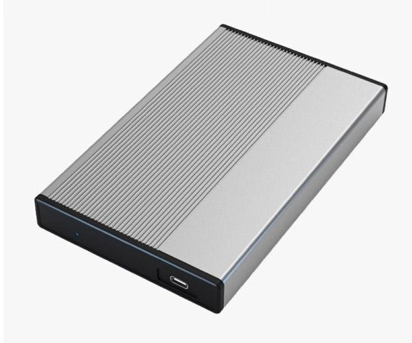 Caja externa aluminio 2.5 Type-C Usb 3.1 / Sata / Aluminio / Screwless / 3Go / Gris / HDD25GYC21