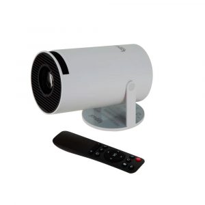 Proyector mini Iggual MP720p / 120 Lumenes / Wifi / Bluetooth / HDMI / Android TV / Blanco / IGG318973