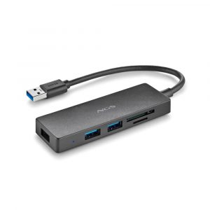 Hub Adaptador USB 3.2 NGS / 3x USB 3.2 / 1x SD / 1x Micro SD / IHUBREADER