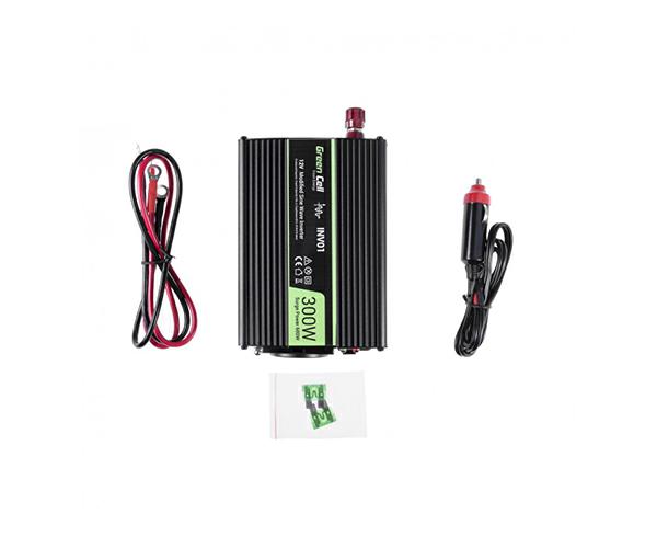 Inversor de corriente para coche 24V a 230V 300W / 600W / INV02DE - Imagen 4