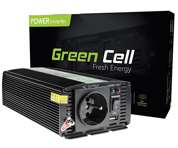 Inversor de corriente para coche 24V a 230V 500W / 1000W / INV04DE