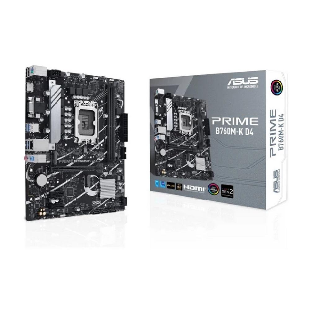 Placa base Asus Prime B760M-K / Socket 1700 / M-ATX / 2xDDR4 / HDMI / VGA / 90MB1DS0-M1EAY0