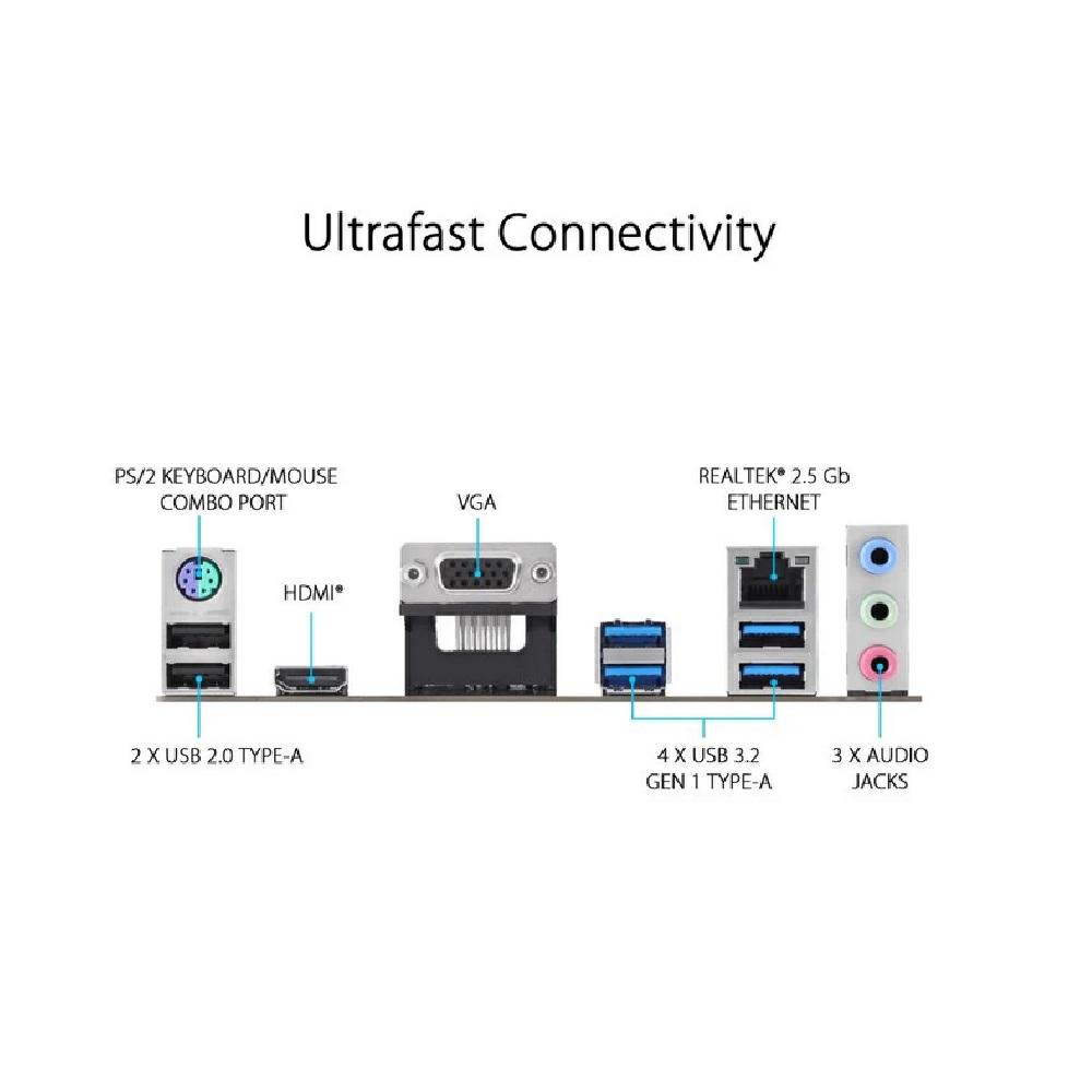 Placa base Asus Prime B760M-K / Socket 1700 / M-ATX / 2xDDR4 / HDMI / VGA / 90MB1DS0-M1EAY0 - Imagen 3