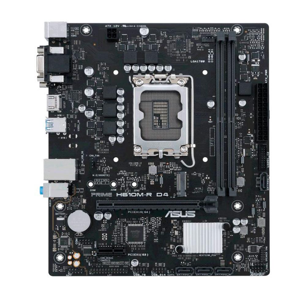 Placa base Asus Prime H610M-R D4 / Socket 1700 / DDR4 / MATX / Bulk ( Caja Blanca) 90MB1B40-M0ECY0
