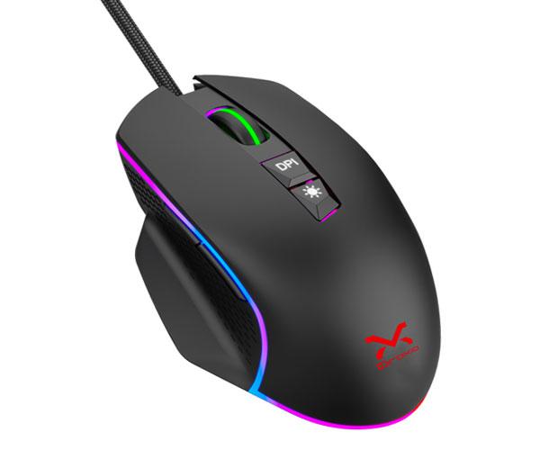 Raton Gaming Droxio Itaca / 7200 Dpi / 6 Modos Led / Negro