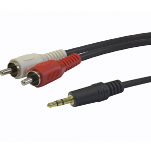 Cable Jack 3.5mm a 2 x rca M/M  2.5m  Cca-458-2.5m