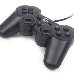 Mando PC Gaming Gembird  / Dual Vibracion / Cable 1.8m / Negro / JPD-UDV-01