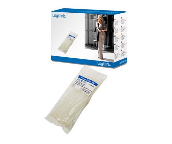 Brida Logilink 150x2.5mm Blanco / Bolsa 100 uds / KAB0002
