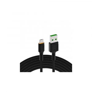 Cable datos USB 2.0 a Micro-USB 2 m GREENCELL QC 3.0 KABGC11