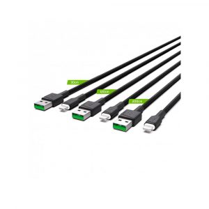 Cable datos Type-C a Lightning (iphone/ipad) Set x3 / 30cm / 120cm / 200 cm / KABGCSET04 / Greencell