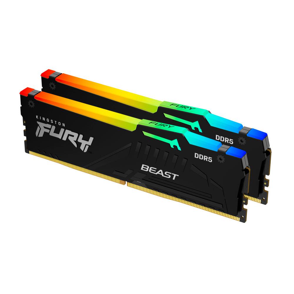 Memoria Ram Kingston Fury Beast DDR5 32Gb (2x16Gb) 5200mhz / DIMM / CL40 / KF552C40BBAK2-32