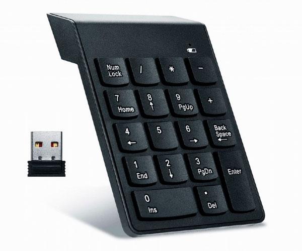 Teclado numerico inalámbrico KPD-W-02 / Negro / Gembird - Imagen 3