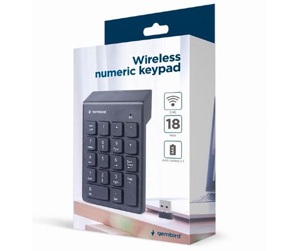Teclado numerico inalámbrico KPD-W-02 / Negro / Gembird - Imagen 4