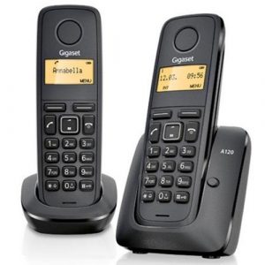 Telefono Inalámbrico Duo Dect Digital Gigaset A270 / Negro / L36852-H2812-D201