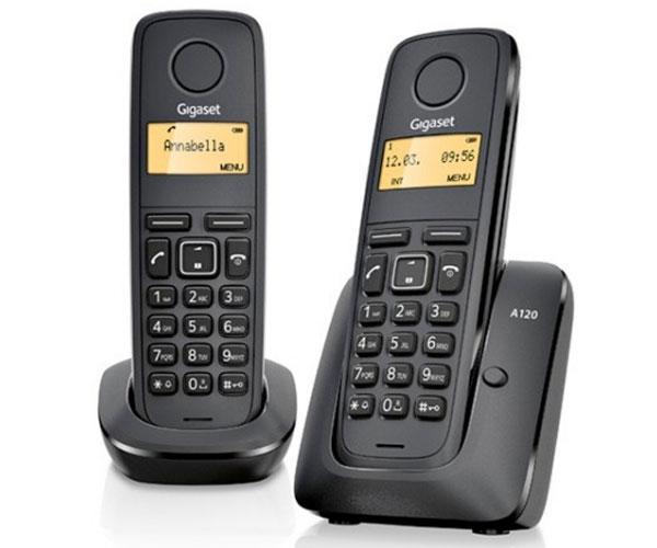 Telefono Inalámbrico Duo Dect Digital Gigaset A270 / Negro / L36852-H2812-D201