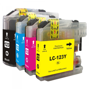 Tinta genérica para BROTHER LC121 / LC123 XL Amarillo V.3