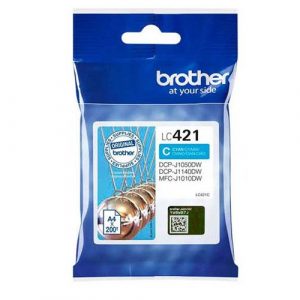 Tinta Original Brother LC421 Cian