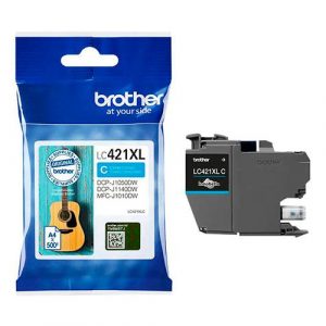 Tinta Original Brother LC421 XL Cian