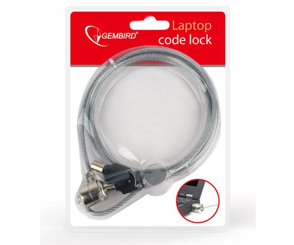 Cable de seguridad Lk-k-01 Gembird para portatil con llave - Imagen 2