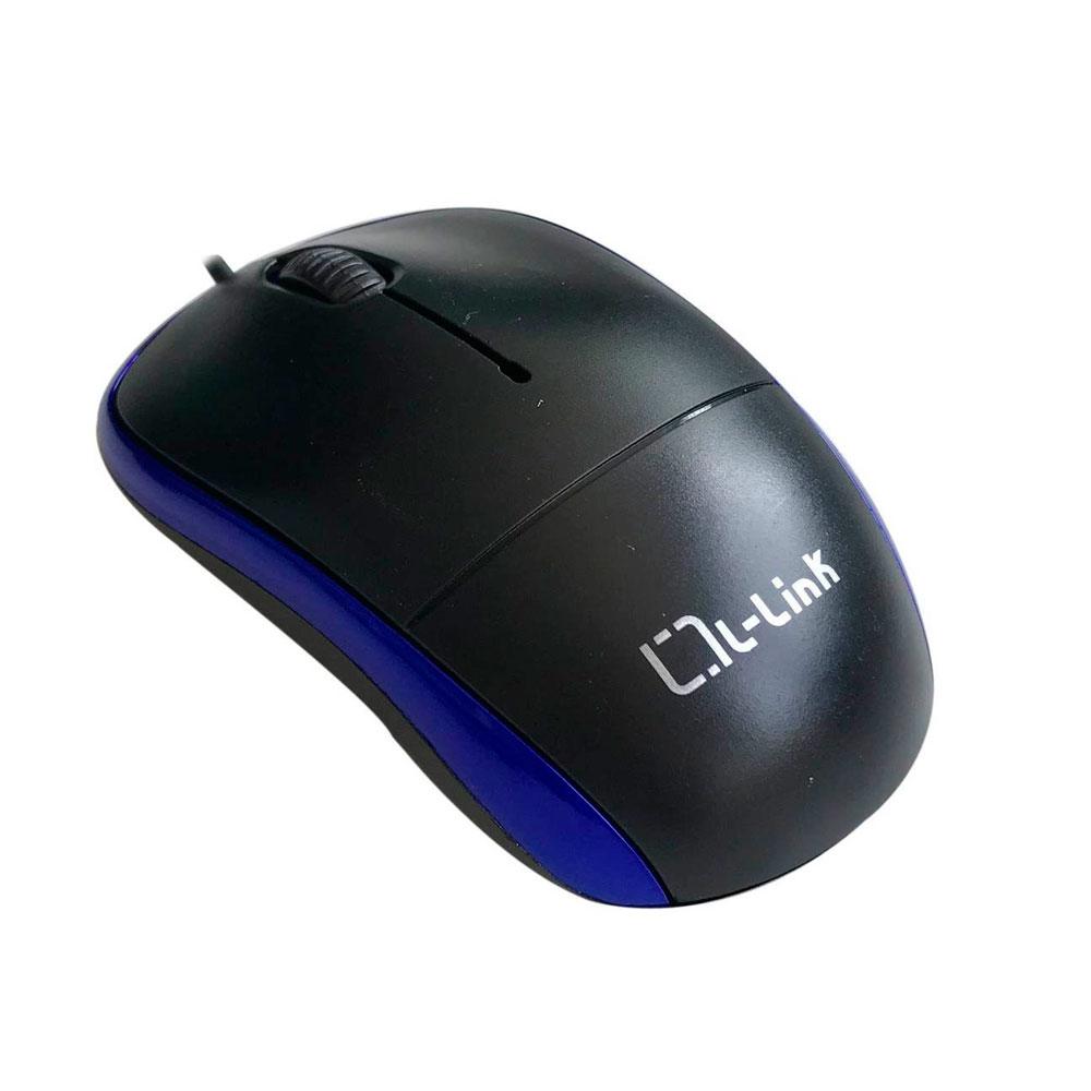 Raton óptico Usb L-Link Negro-Azul / 1.200 Dpi / Ambidiestro / LL-2080-A - Imagen 2
