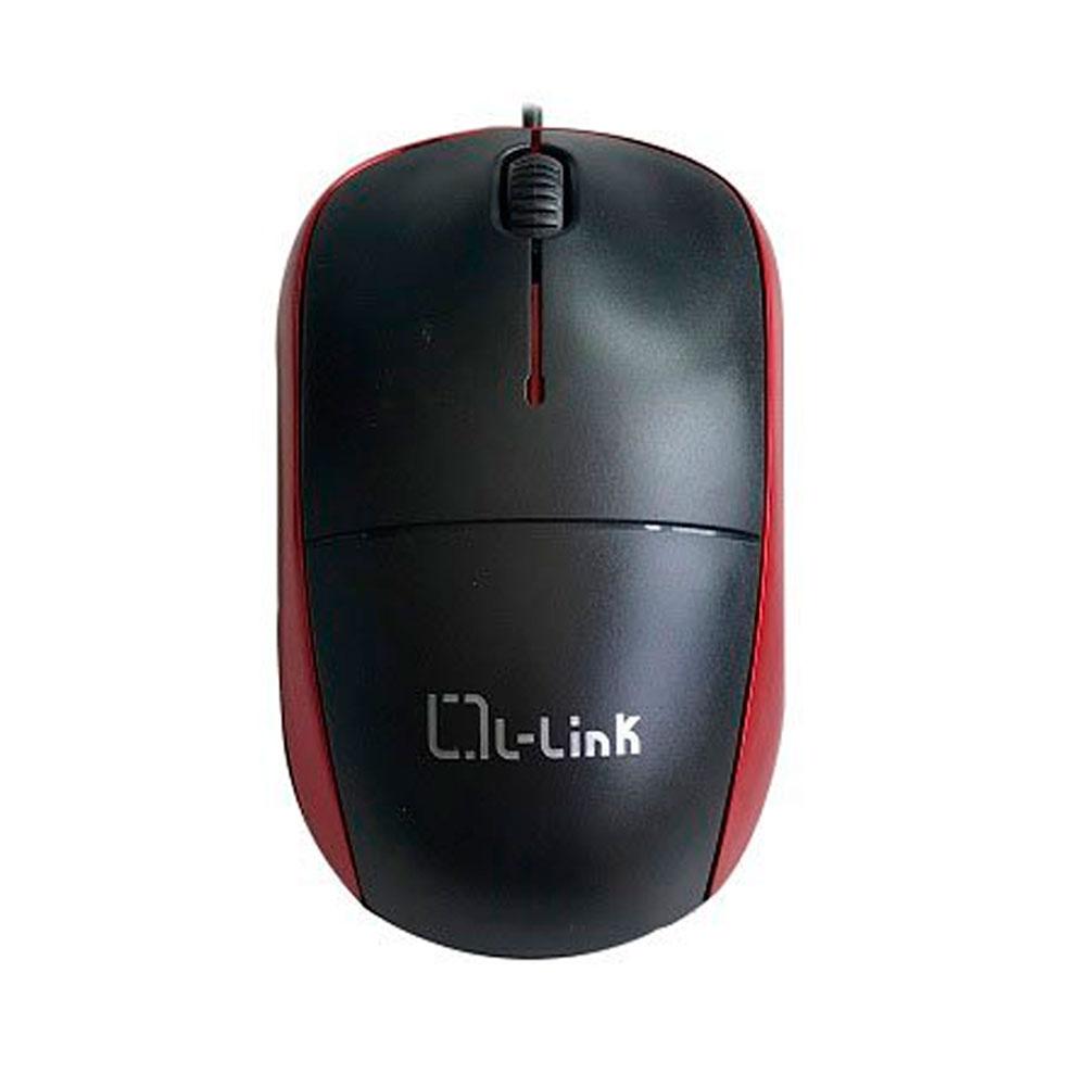Raton óptico Usb L-Link Negro-Rojo / 1.200 Dpi / Ambidiestro / LL-2080-R - Imagen 3