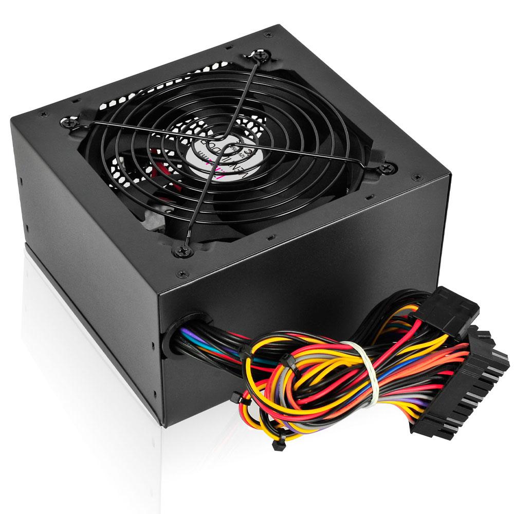 Fuente alimentacion ATX 500w L-Link Negra / Fan 12cm / Incluye cable de Alimentacion / LL-PS-500-CAB - Imagen 3