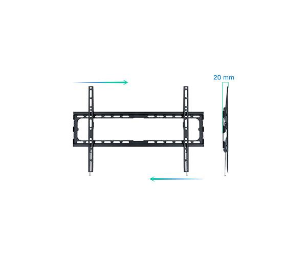Soporte Tv de 37 a 80" / Max 45Kg. / Vesa 600x400 / Negro / Tooq LP1080F-B" - Imagen 2