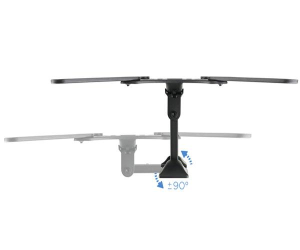 Soporte Tv de 32 a 55" gira/incli (2 pivotes) / Negro / Tooq / Lp2255tn-b" - Imagen 3