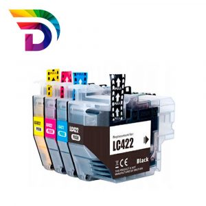 Tinta compatible Dayma para BROTHER LC422 Amarillo 550 pag.