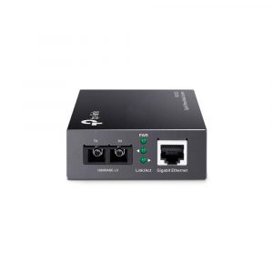 ÷ Convertidor fibra tp-link mc210cs rj45 giga a fibra monomodo sc 1000mb fullduplex hasta 15km montaje