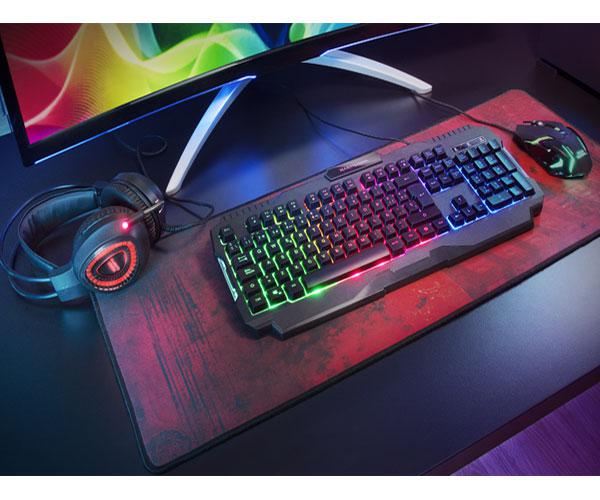 Combo Teclado Rgb + Raton Rgb Flow Mars Gaming MCPRGB2 / Alfombrilla XXL + Headset Rgb 50mm - Imagen 2