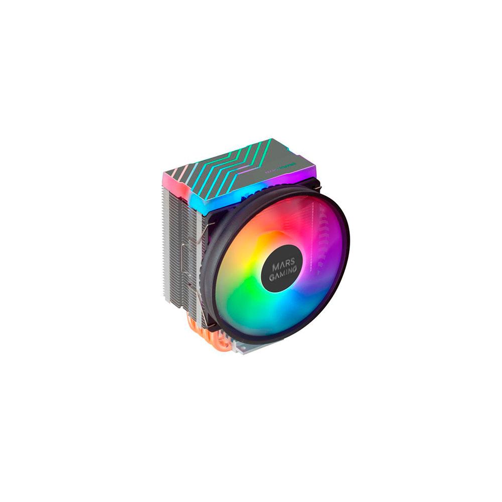 Ventilador CPU Mars Gaming MCUPRO Negro / 6 heatpipes / Fan PWM 120mm / TDP 200w / AM4 - 1700 - 1200