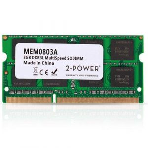Memoria ram 2power SODIMM DDR3L 8Gb 1066/1333/1600mhz Bulk Multispeed / MEM0803A