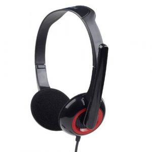 Auriculares con microfono Gembird Mhs-002 / 2x Jack 3.5mm / Negro-Rojo