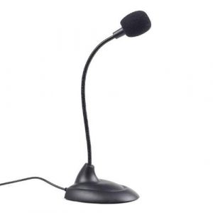 Microfono de sobremesa Gembird / Jack 3.5mm / cable 2m / Negro MIC-205