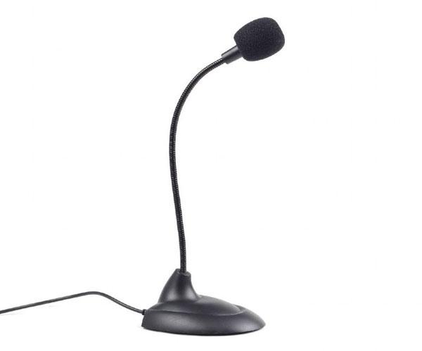 Microfono de sobremesa Gembird / Jack 3.5mm / cable 2m / Negro MIC-205