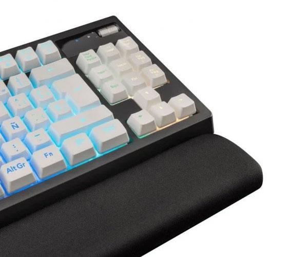 ÷ Teclado h-mecanico compacto tkl mars gaming mkaxes botones color white estructura black boton roller - Imagen 4