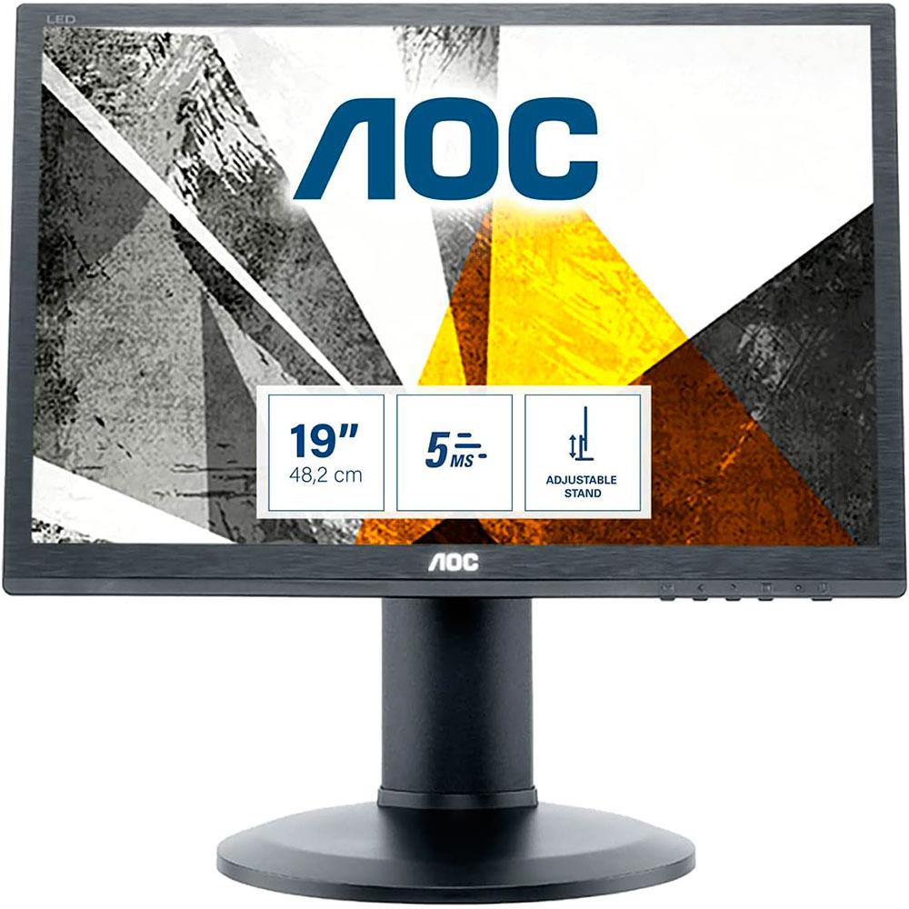 Monitor AOC I960PRDA / 19 / Hd / 5ms / 75Hz / VGA-DVI / Negro"