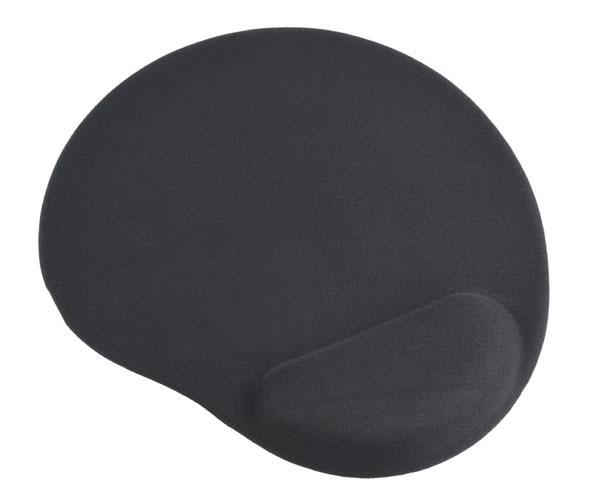Alfombrilla con reposa muñecas gel negra Gembird MP-GEL-BK