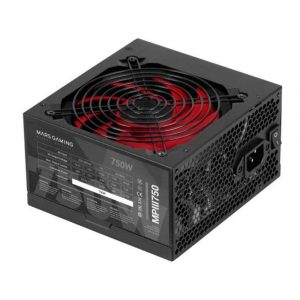 ÷ Fuente de alimentacion mars gaming mpiii 750w, eficiencia 85% pfc activo vent 12x12 14db hasw