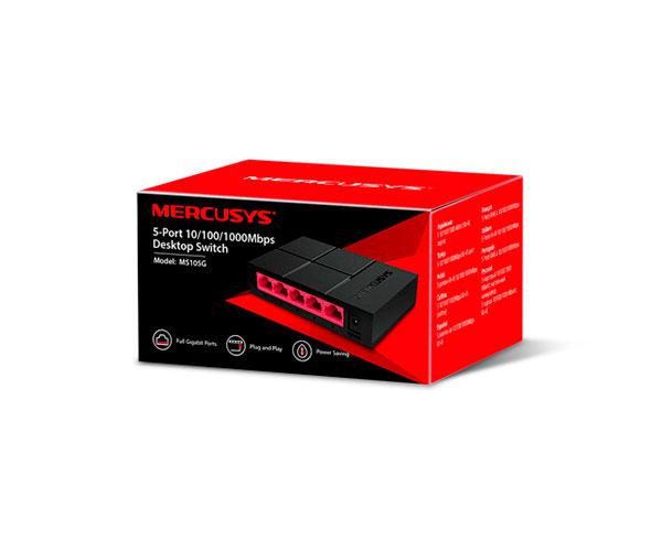 Switch 5p 10/100/1000 gigabit Mercusys / MS105G - Imagen 4