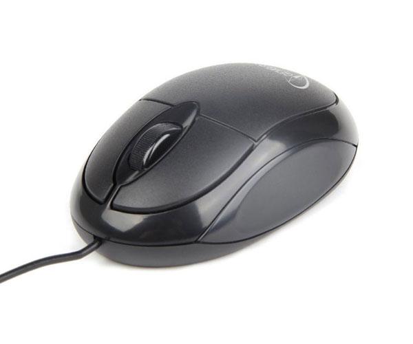 Raton óptico USB Gembird 1000 dpi / negro / ambidiestro / MUS-U-01