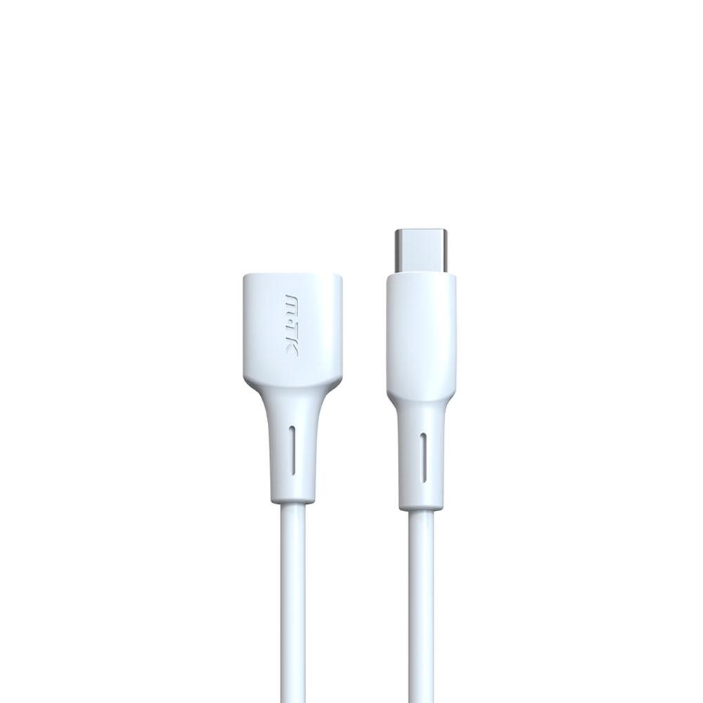 Cable OTG USB 2.0 Type-C / Nb1233 / 2.4a / 0.15cm / Blanco / One+