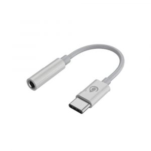 Cable adaptador de audio Type-C a Jack 3.5mm Hembra / 11.5cm / NB1473 / Blanco / 2104731