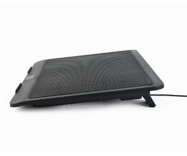 Base refrigeradora Gembird hasta 15 pulg./ Fan Silencioso 12cm / Usb / Led azul / NBS-1F15-04 - Imagen 3