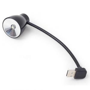 Lampara portatil LED USB flexible Negra / luz blanca / NL-02