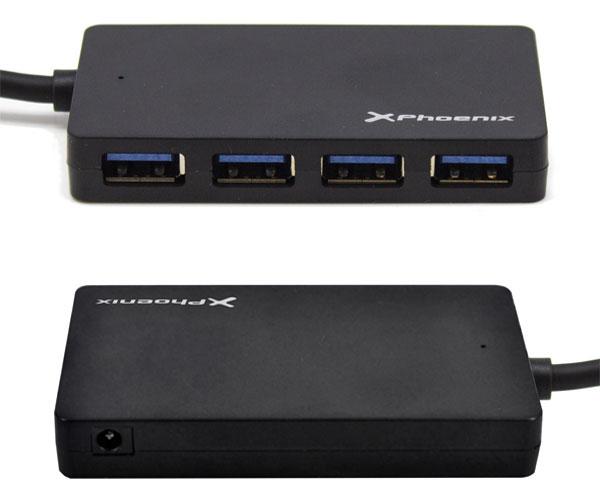 Hub 4 puertos USB 3.0 Phoenix Negro / PH4USBHUB3 - Imagen 3