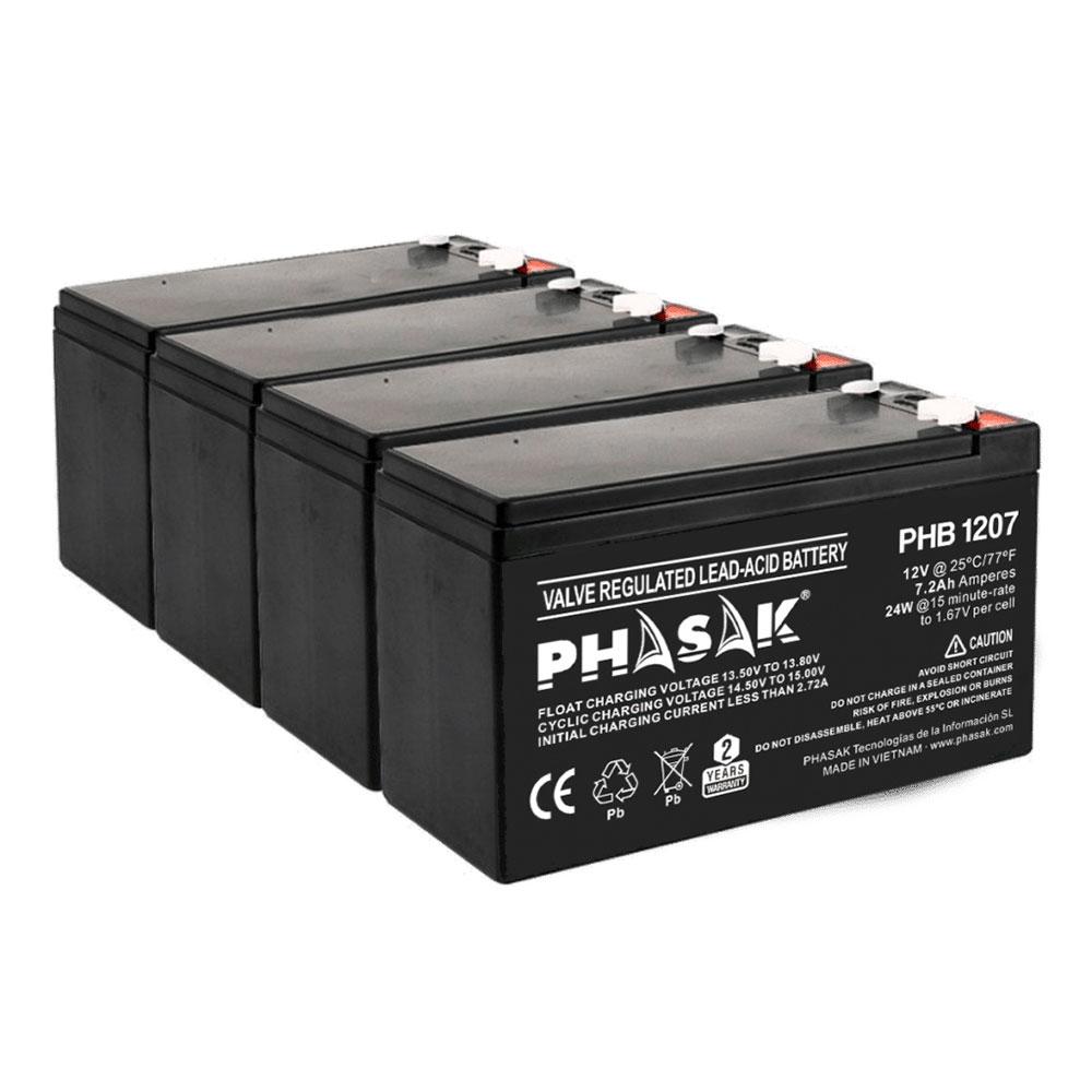 Bateria PHASAK para Sais 7.2ah 12v / PHB 1207 - Imagen 3