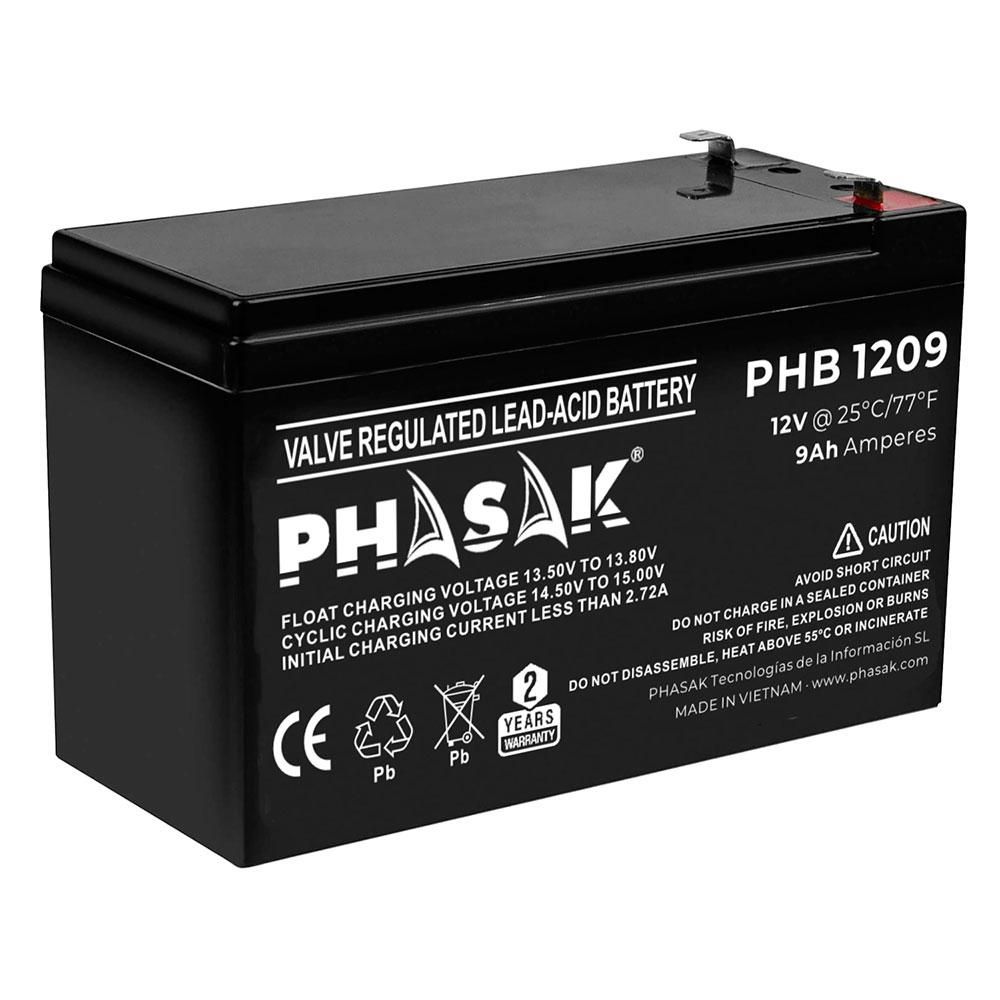 Bateria PHASAK para Sais 9ah 12v / PHB 1209
