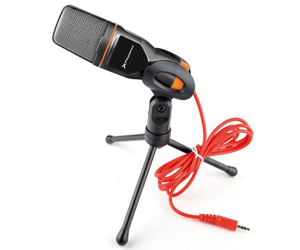 Microfono multimedia phoenix Phpodcaststudio / Jack 3.5mm / tripode